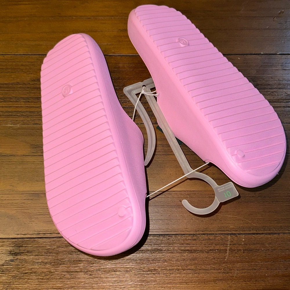 Wild Fable bubble gum pink platform slides NWT‎ size 10 - Picture 2 of 9